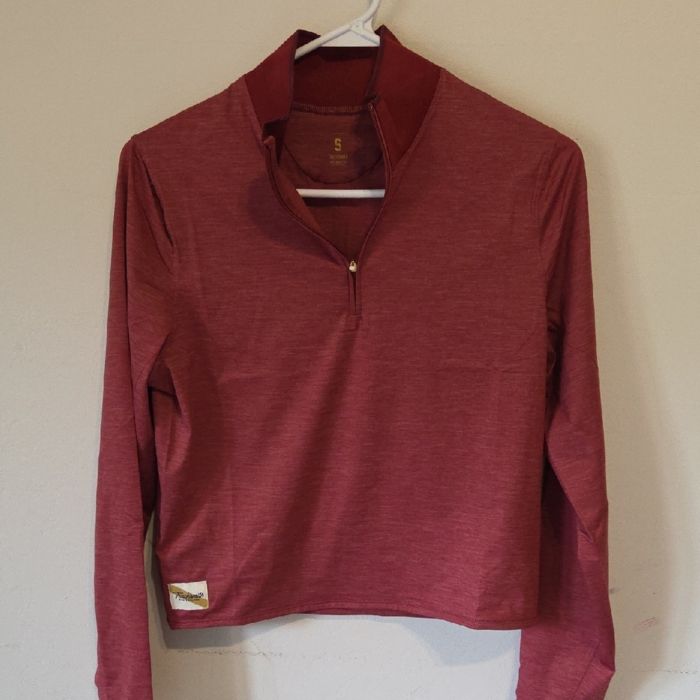 Tracksmith Red Half-Zip Sweatshirt